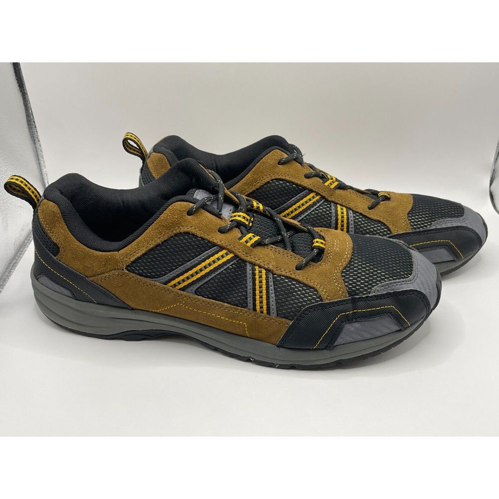 Lands End Men's Nature Tex Hiking Shoes‎ 13 D Brown Black Lace Up Low Top
